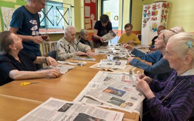 Laboratorio di cartapesta per gli ospiti del Nucleo Protetto